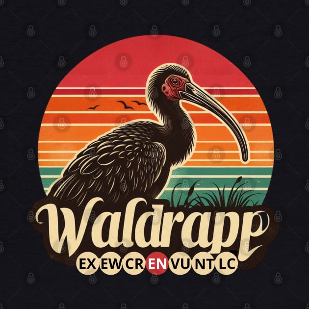 WALDRAPP (Geronticus eremita) critically endangered bird by TRACHLUIM